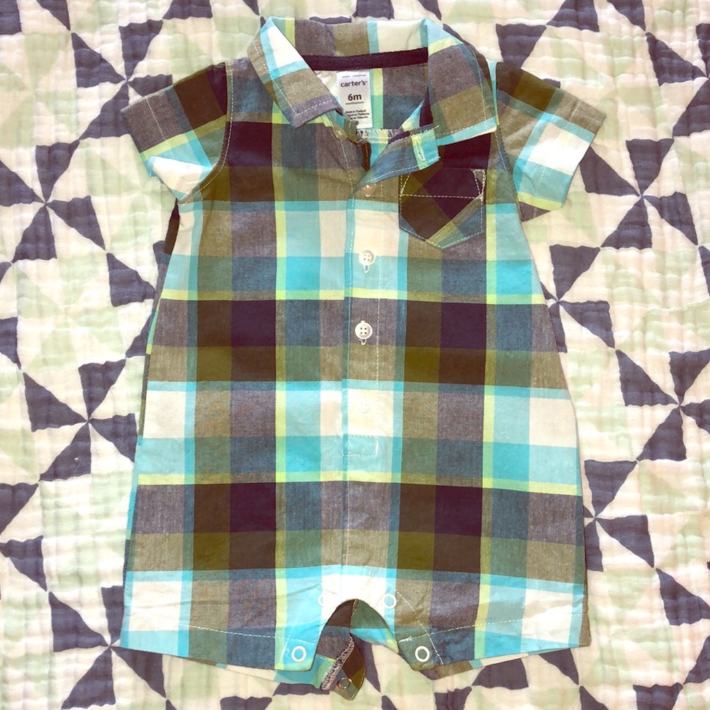 Carter’s 6 month one piece collared outfit
